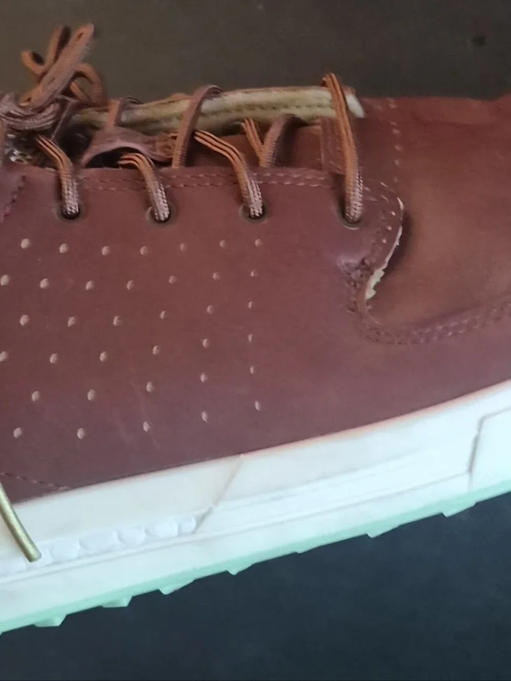 Adidas Adipur Golf Shoes Men's Burgundy Size 13 Leather Spikeless Boost GY8523